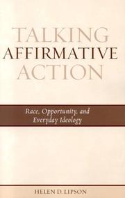 Cover of: Talking affirmative action by Helen D. Lipson