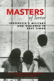 Cover of: Masters of Terror by Richard Tanter, Desmond Ball, Gerry Van Klinken