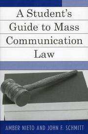 Cover of: A Student's Guide to Mass Communication Law