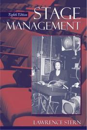 Cover of: Stage management by Lawrence Stern