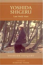 Cover of: Yoshida Shigeru by Shigeru Yoshida