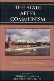 Cover of: The State after Communism by Timothy J. Colton