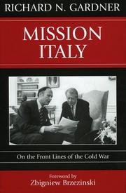 Cover of: Mission Italy by Richard N. Gardner