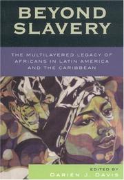 Cover of: Beyond Slavery by Darin J. Davis