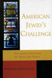 Cover of: American Jewry's Challenge: Conversations Confronting the Twenty-first Century