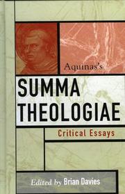 Cover of: Aquinas's Summa theologiae: critical essays