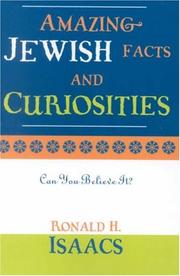 Cover of: Amazing Jewish Facts and Curiosities by Ronald H. Isaacs, Ronald H. Isaacs