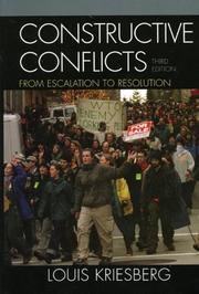 Cover of: Constructive Conflicts by Louis Kriesberg, Louis Kriesberg