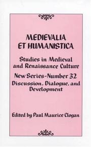 Cover of: Medievalia et Humanistica No. 32 by Paul Maurice Clogan