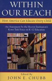 Cover of: Within our reach: how America can educate every child