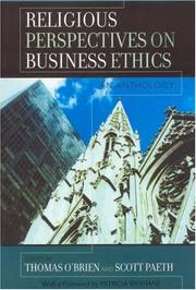 Cover of: Religious Perspectives on Business Ethics: An Anthology (Religious and Business Ethics)
