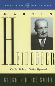 Cover of: Martin Heidegger by Gregory Bruce Smith, Gregory B. Smith