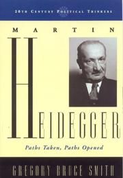 Cover of: Martin Heidegger by Gregory Bruce Smith