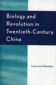 Cover of: Biology and Revolution in Twentieth-Century China