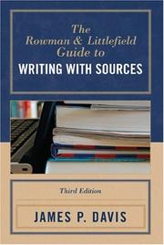 Cover of: The Rowman and Littlefield Guide to Writing with Sources
