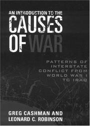 Cover of: An Introduction to the Causes of War by Greg Cashman