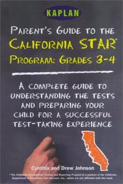 Cover of: Parent's guide to the California Star Program, grades 3-4