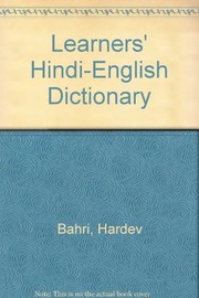 Cover of: Learner's Hindi-English Dictionary
