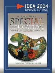 Cover of: Introduction to Special Education by Deborah Deutsch Smith