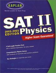 Cover of: Kaplan SAT II Physics | Hugh Henderson