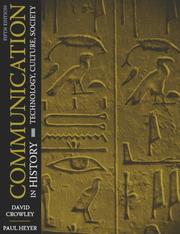 Cover of: Communication in History: Technology, Culture, Society (5th Edition)