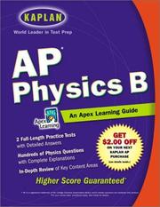 Cover of: AP Physics B: An Apex Learning Guide
