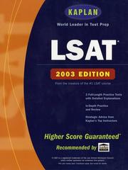 Cover of: Kaplan LSAT 2003