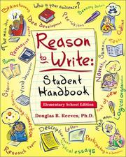 Cover of: Reason to Write: Student Handbook, Elementary School Edition