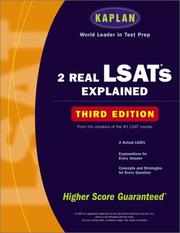 Cover of: 2 real LSATs explained