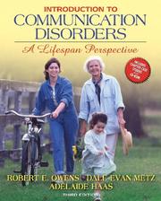 Cover of: Introduction to Communication Disorders | Robert E. Owens