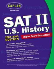 Cover of: SAT II: U.S. History 2004-2005 by Kaplan Publishing, Mark Wilner, Joann Peters, Eugene V. Resnick, Jeff Schneider, Kaplan Publishing, Mark Wilner, Joann Peters, Eugene V. Resnick, Jeff Schneider