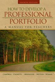 Cover of: How to Develop a Professional Portfolio: A Manual for Teachers (4th Edition)