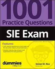 Cover of: SIE Exam: 1001 Practice Questions for Dummies