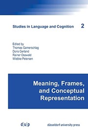 Cover of: Meaning, Frames, and Conceptual Representation
