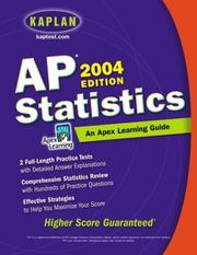 Cover of: AP Statistics, 2004 Edition: An Apex Learning Guide