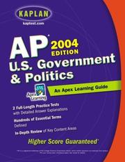 Cover of: AP U.S. Government & Politics