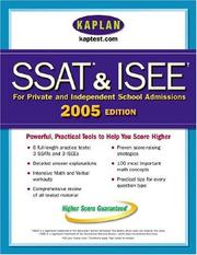 Cover of: Kaplan SSAT & ISEE 2005 | Kaplan Publishing