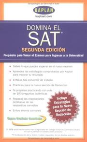Cover of: Domina el SAT by Kaplan Publishing