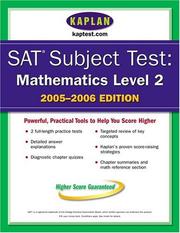 Cover of: SAT Subject Tests: Mathematics Level 2 2005-2006 by Kaplan Publishing