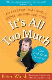Cover of: It's All Too Much by Peter Walsh