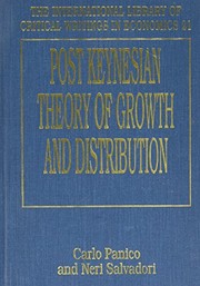 Cover of: Post-Keynesian theory of growth and distribution by edited by Carlo Panico and Neri Salvadori.