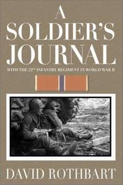 Cover of: A Soldier's Journal