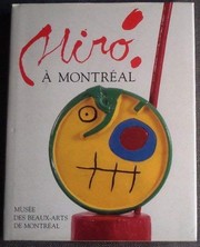 Cover of: Miró à Montréal