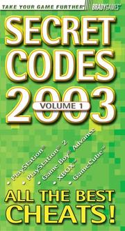 Cover of: Secret Codes 2003 | BradyGames