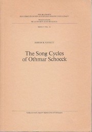 Cover of: The song cycles of Othmar Schoeck by Derrick Puffett