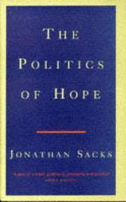 Cover of: The Politics of Hope by Jonathan Sacks