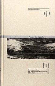 Cover of: Passage des Digitalen: Zeichenpraktiken der neuzeitlichen Wissenschaften 1500-1900
