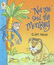 Cover of: "Not Me, "Said the Monkey