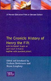 Cover of: The Chronicle History of Henry the Fift by William Shakespeare