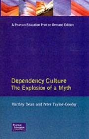 Cover of: Dependency culture by Hartley Dean